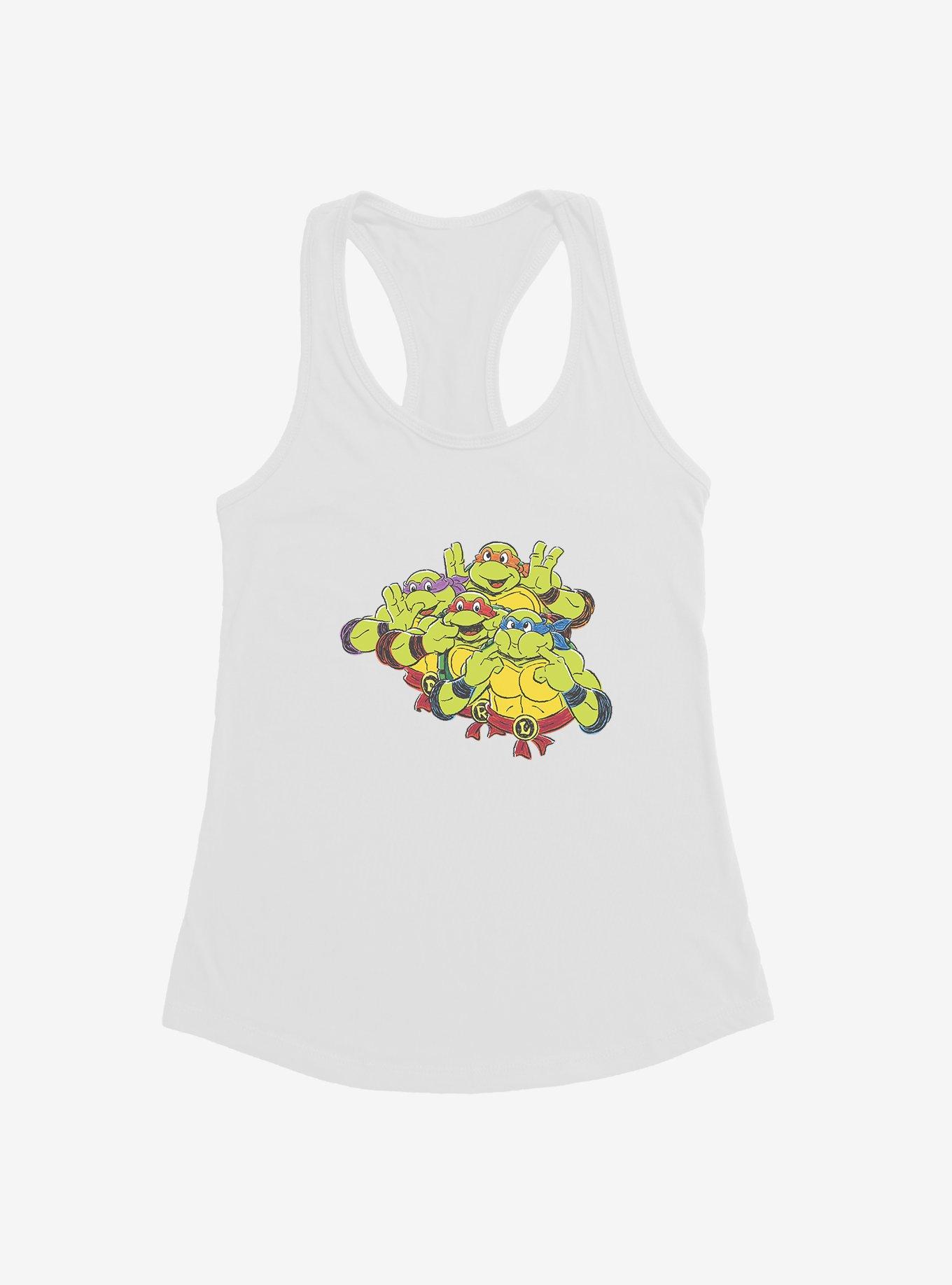 Teenage Mutant Ninja Turtles Group Making Faces Girls Tank, , hi-res