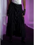 Black Bustle Maxi Skirt, BLACK, hi-res