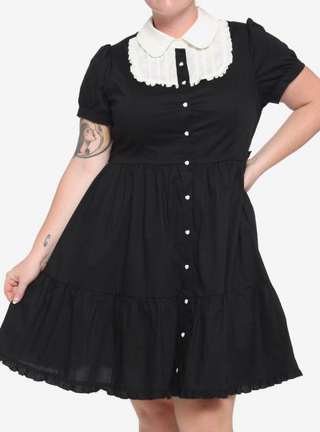 Plus size peter pan collar dress hotsell
