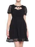 Black Sweetheart Lace Dress, BLACK, hi-res