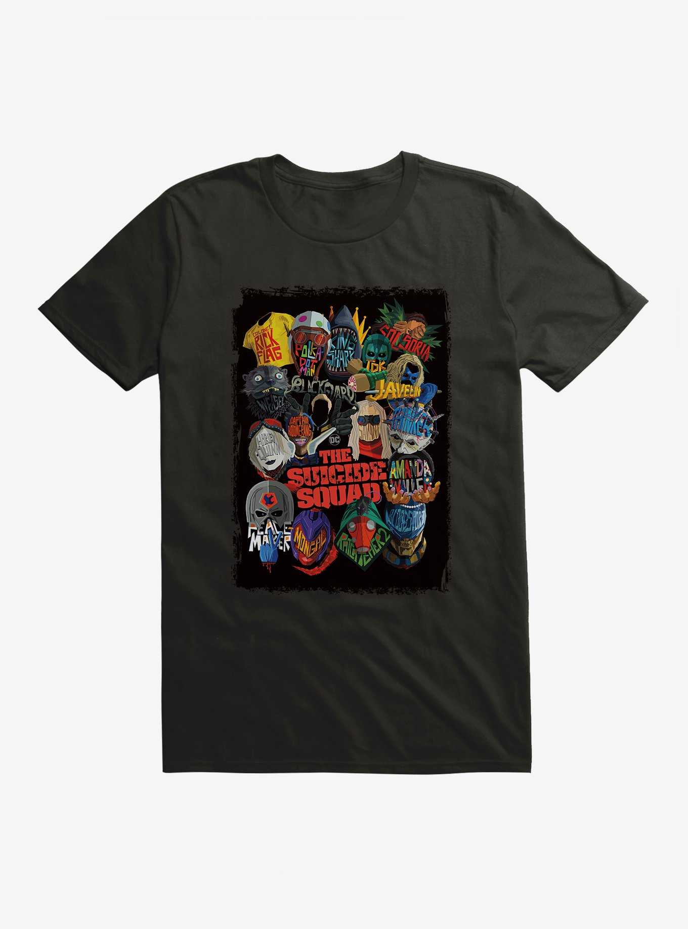 DC Comics The Suicide Squad Character Outlines T-Shirt, , hi-res