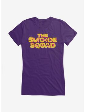 DC Comics The Suicide Squad Detailed Logo Girls T-Shirt, PURPLE, hi-res
