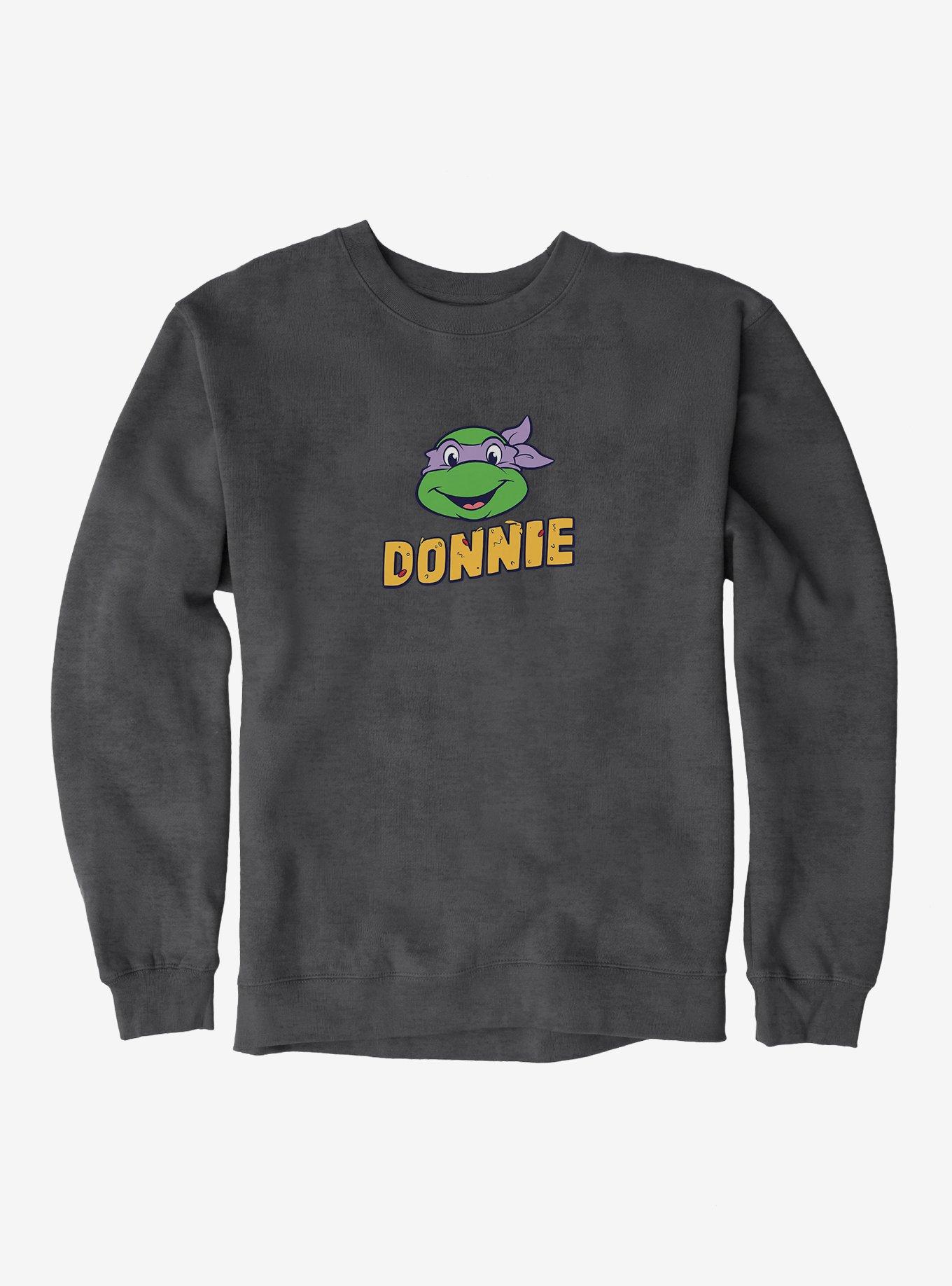 Teenage Mutant Ninja Turtles Donnie Face Pizza Name Men's Sweatshirt, , hi-res
