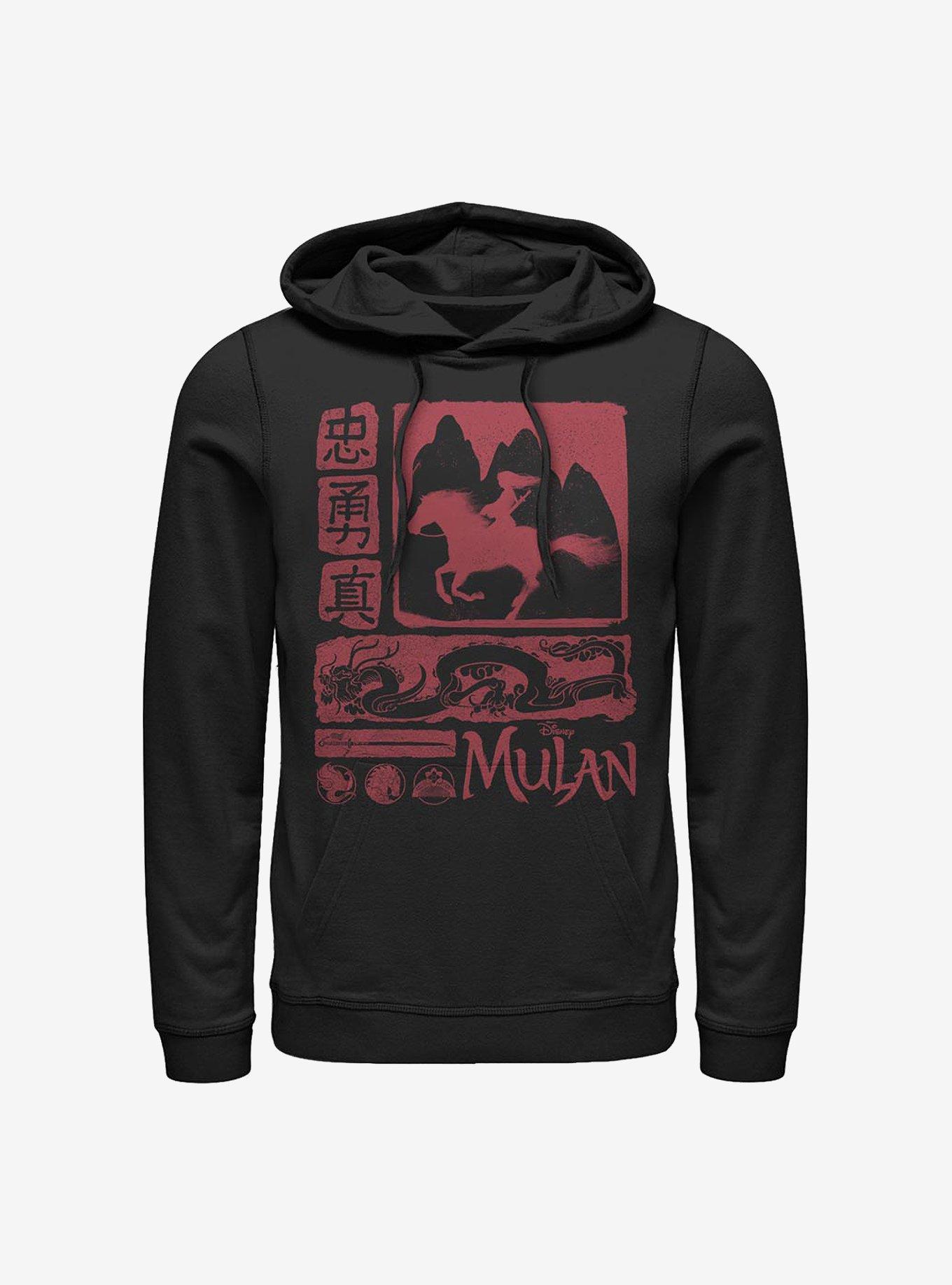 Disney Mulan Riding Through Hoodie, BLACK, hi-res