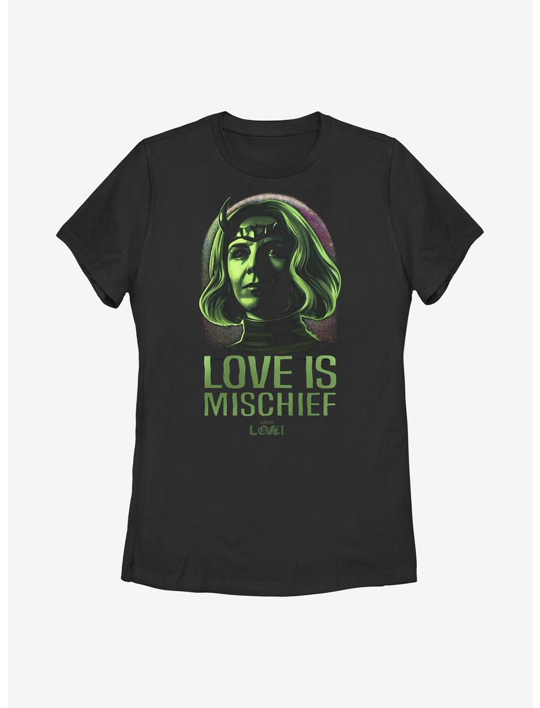 Marvel Loki Love Is Mischief Sylvie Womens T-Shirt, BLACK, hi-res