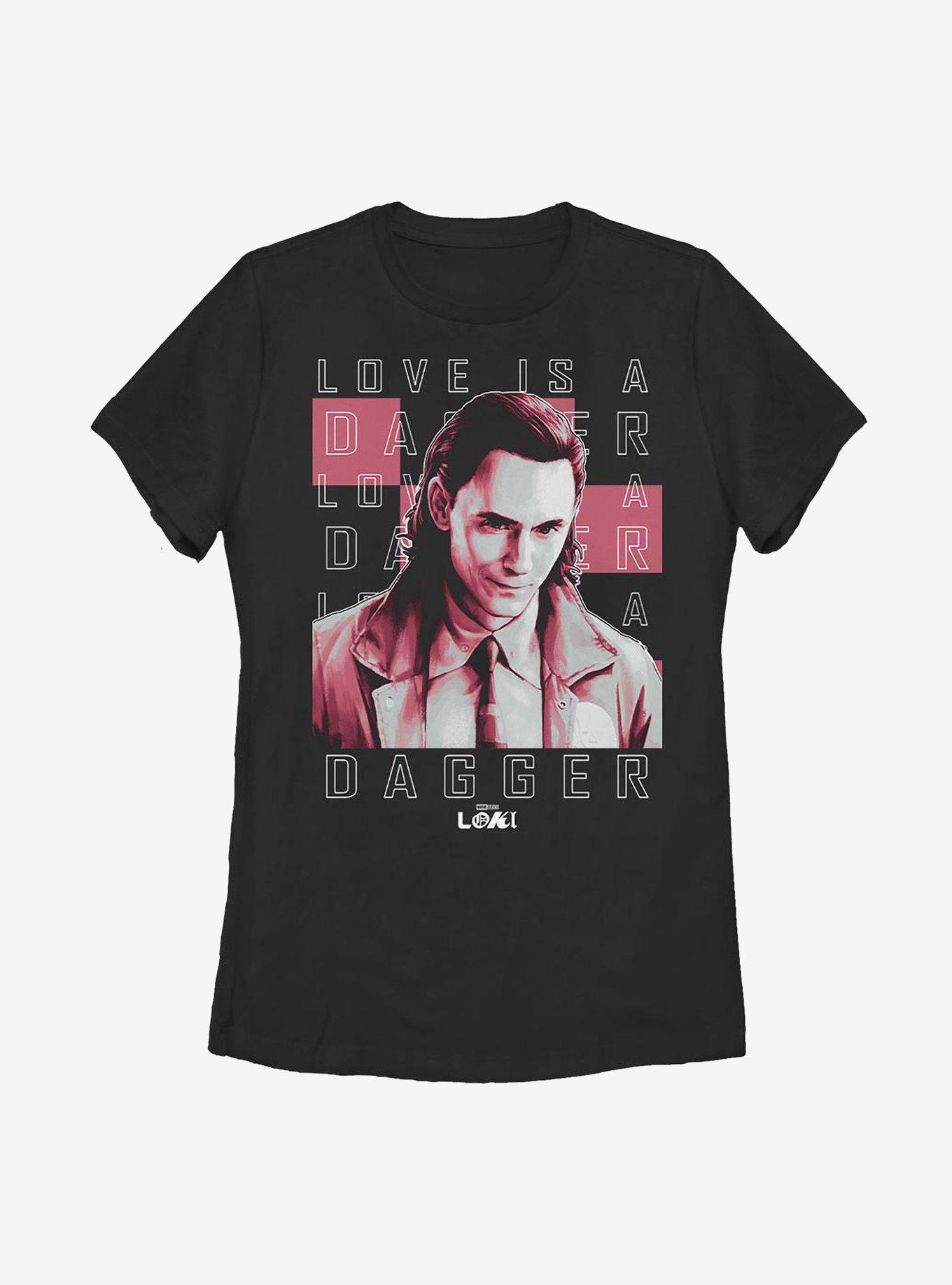 Marvel Loki Love Is A Dagger Womens T-Shirt, , hi-res
