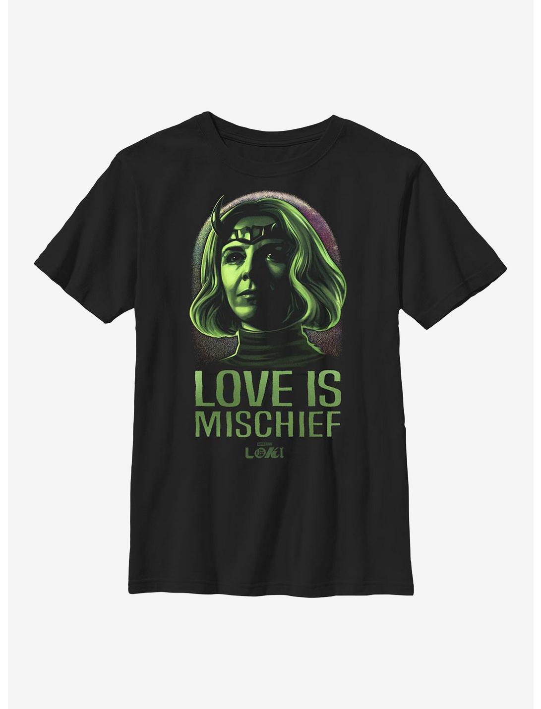 Marvel Loki Love Is Mischief Sylvie Youth T-Shirt, BLACK, hi-res