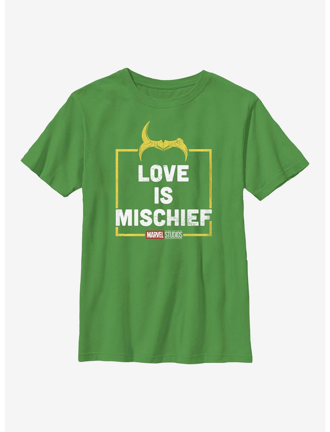 Marvel Loki Love Is Mischief Youth T-Shirt, KELLY, hi-res