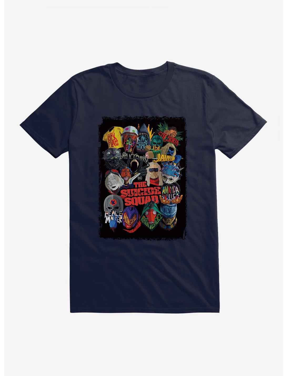 DC The Suicide Squad Character Outlines T-Shirt, , hi-res