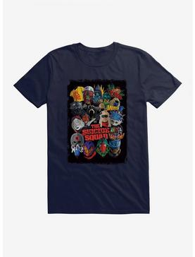 DC The Suicide Squad Character Outlines T-Shirt, NAVY, hi-res