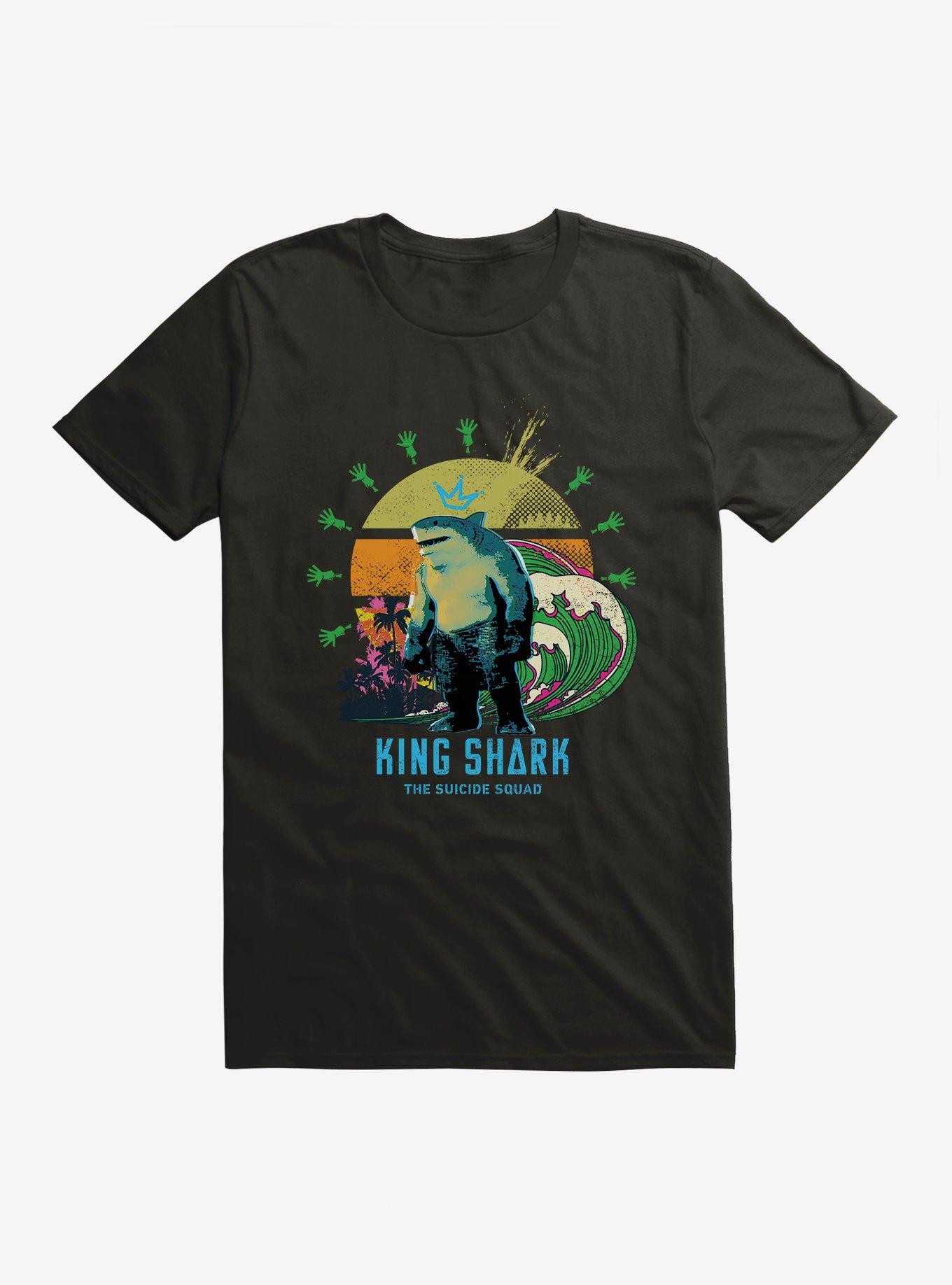 DC The Suicide Squad King Shark Crown T-Shirt, BLACK, hi-res