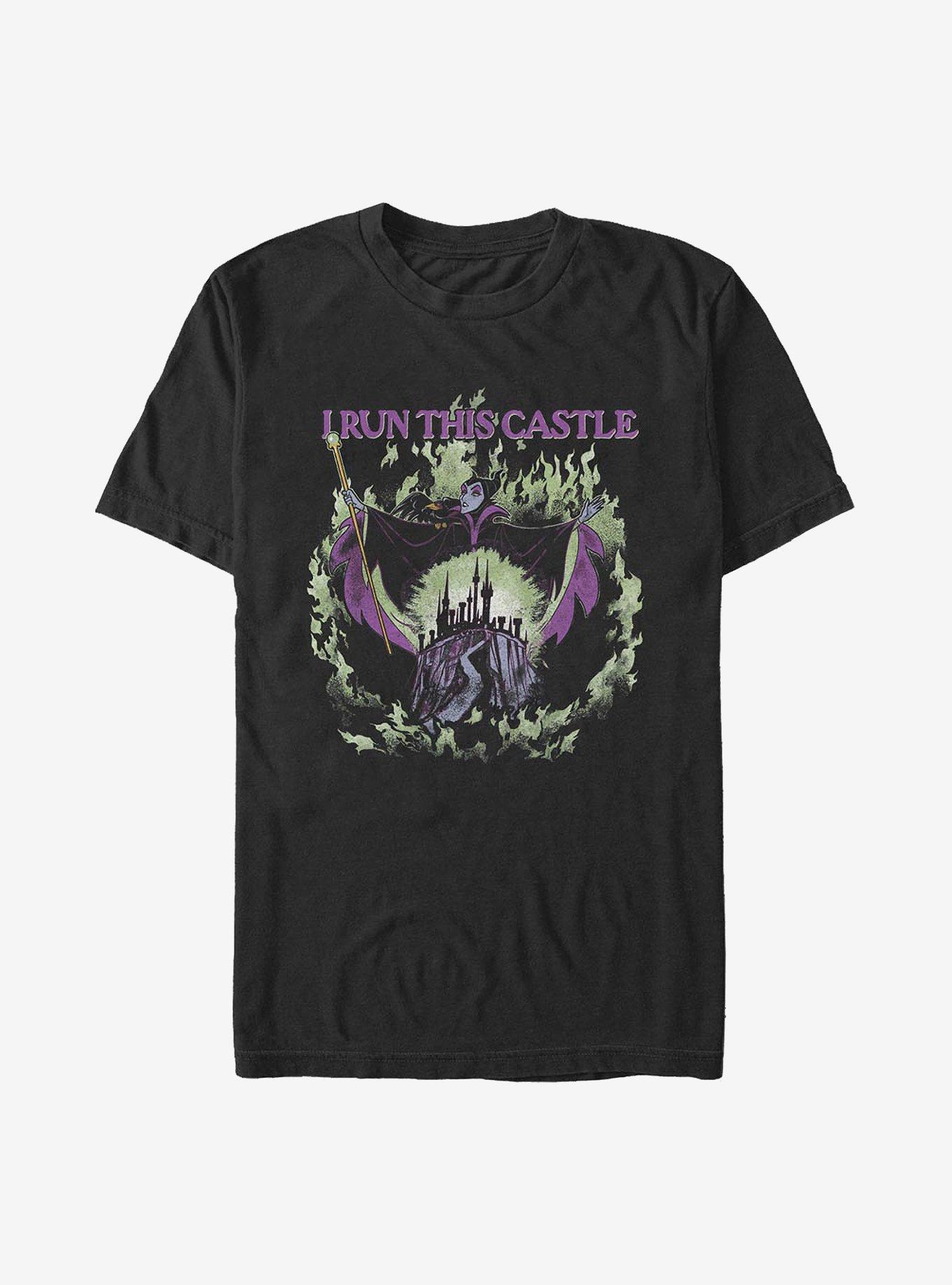 Disney Maleficent I Run This Castle T-Shirt, BLACK, hi-res