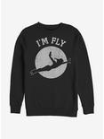Disney Peter Pan I'm Fly Crew Sweatshirt, BLACK, hi-res