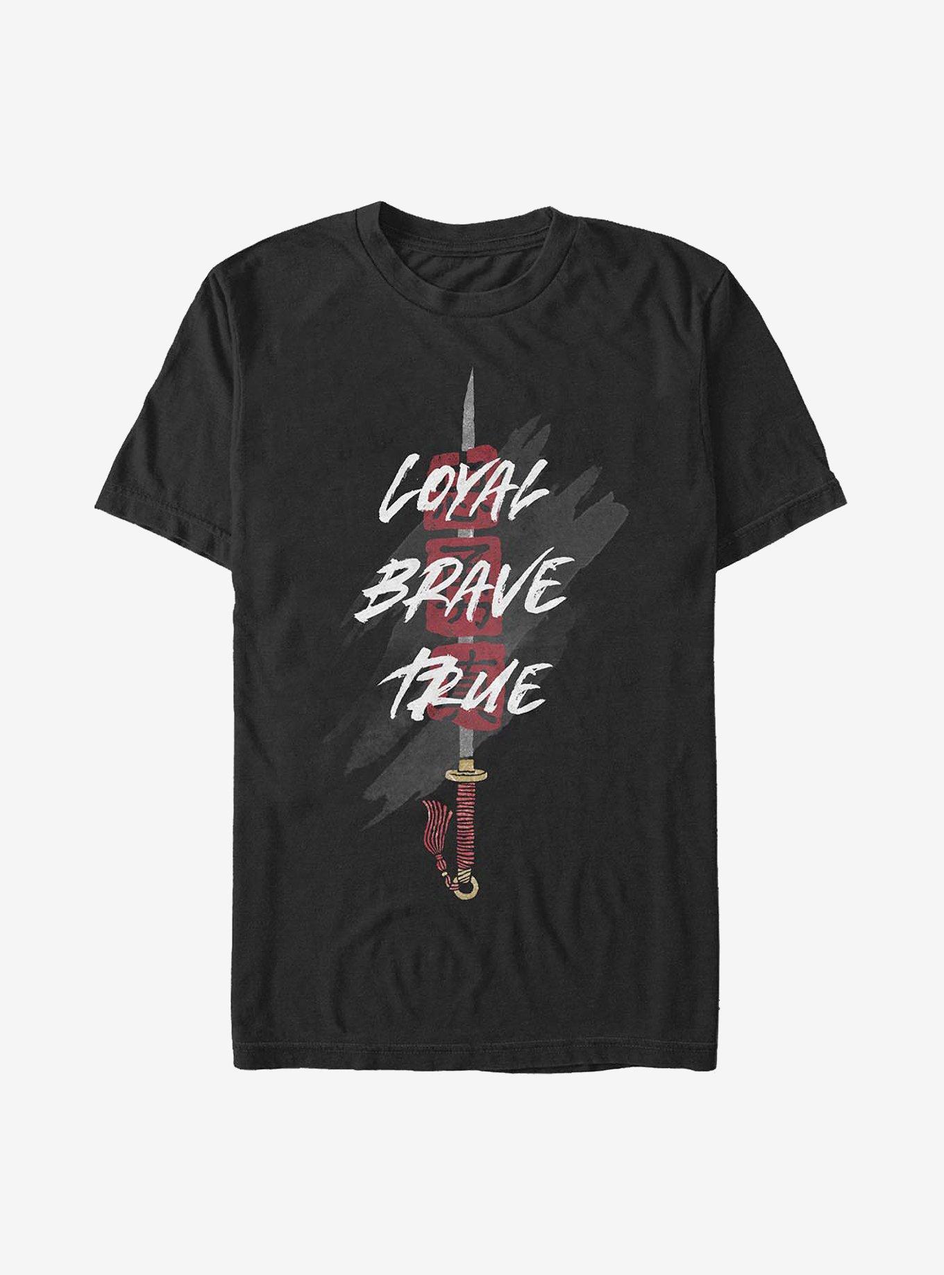 Disney Mulan Sword Loyal Brave True T-Shirt, , hi-res