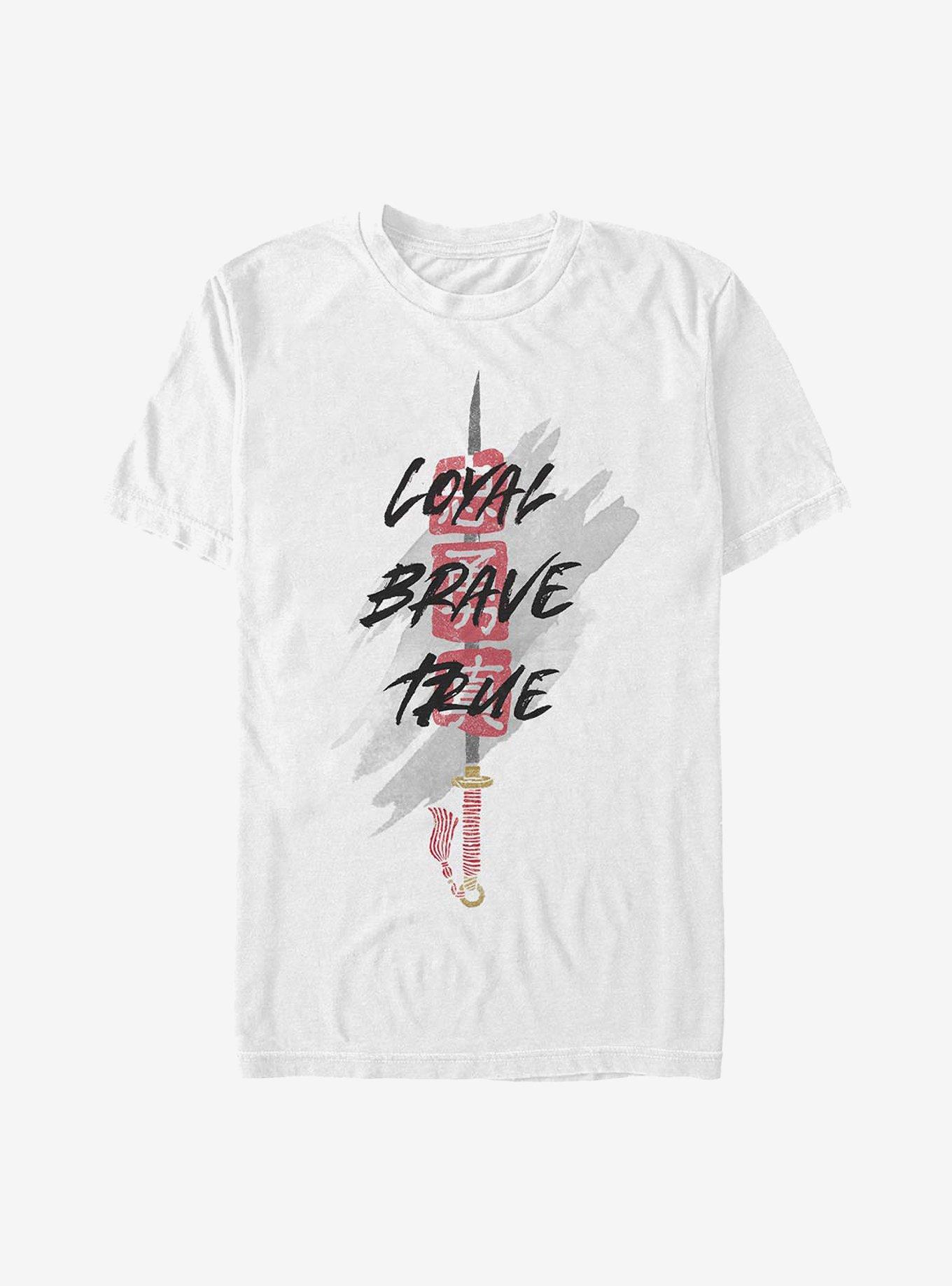 Disney Mulan Sword Loyal Brave True T-Shirt, , hi-res