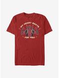 Marvel Deadpool Heartbeat T-Shirt, RED, hi-res