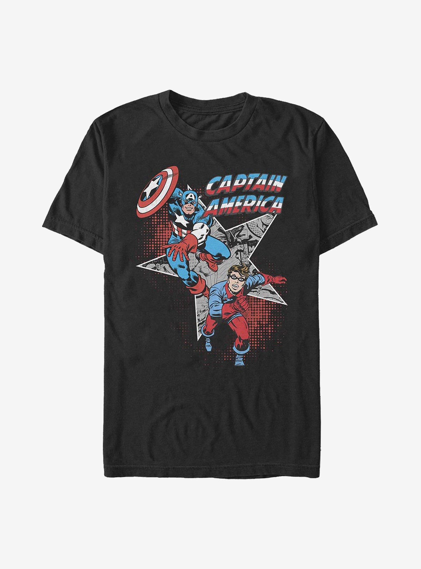 Marvel Captain America Bucky Team T-Shirt, BLACK, hi-res