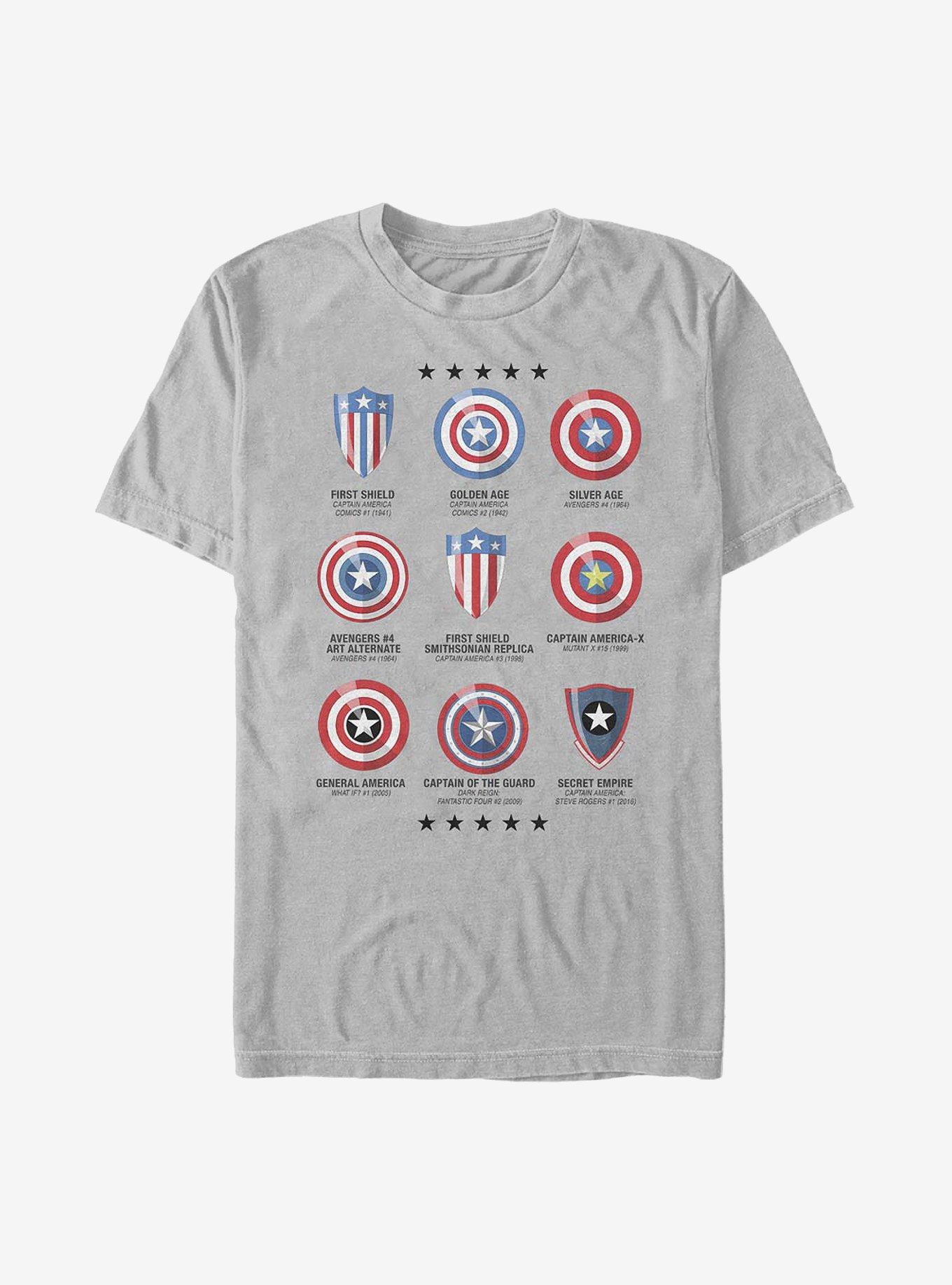 Marvel Shield Chart T-Shirt, , hi-res