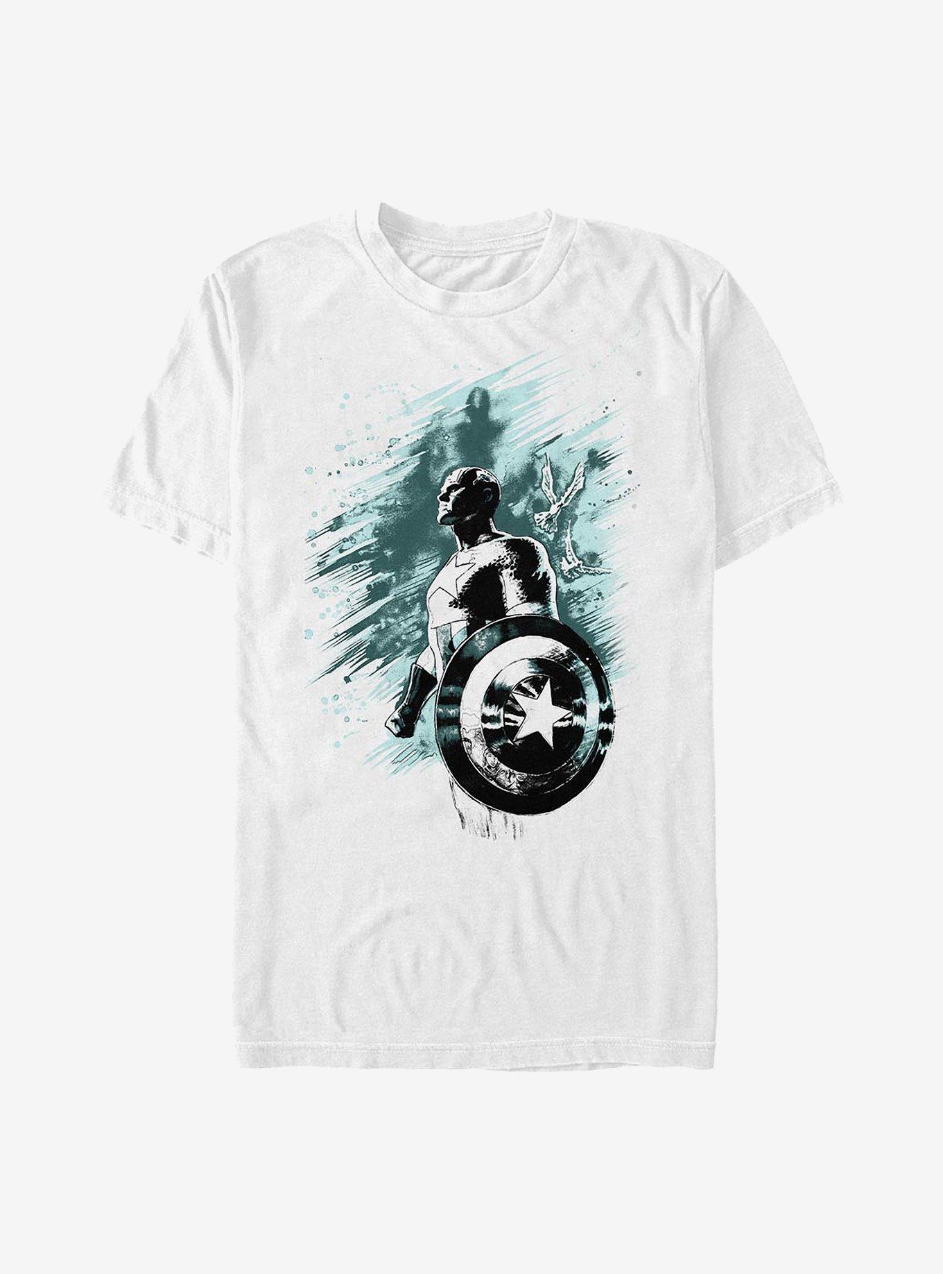Marvel Simple Teals T-Shirt, WHITE, hi-res