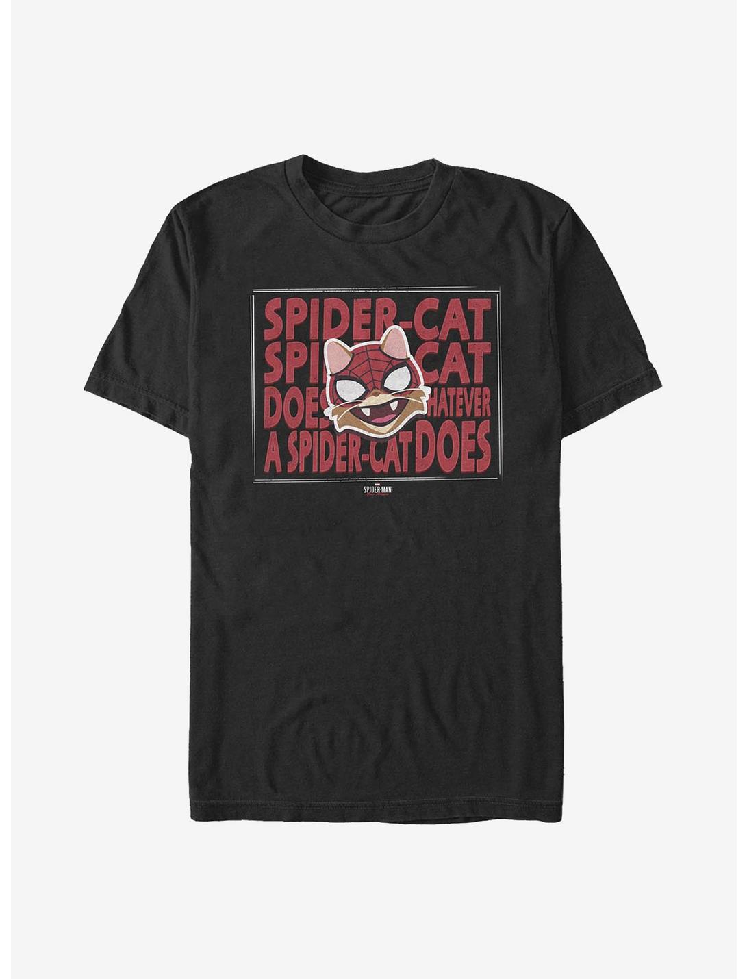 Marvel Spider-Man Whatever Spider Cat T-Shirt, BLACK, hi-res