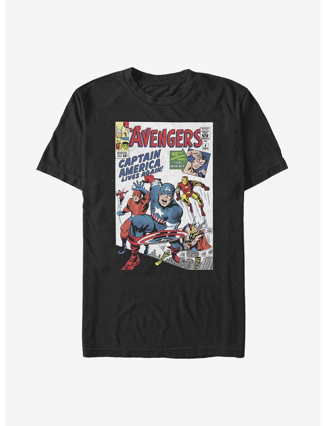 Marvel The Avengers Avengers Four T-Shirt, BLACK, hi-res