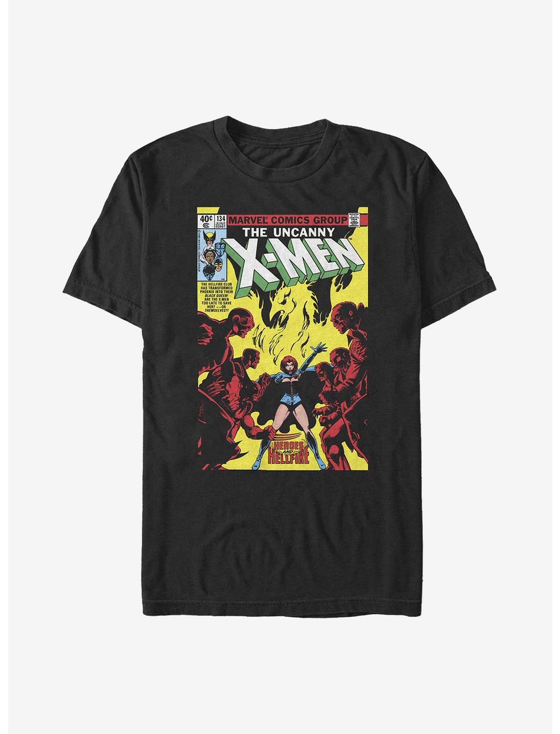 Marvel X-Men Hell Fire T-Shirt, BLACK, hi-res