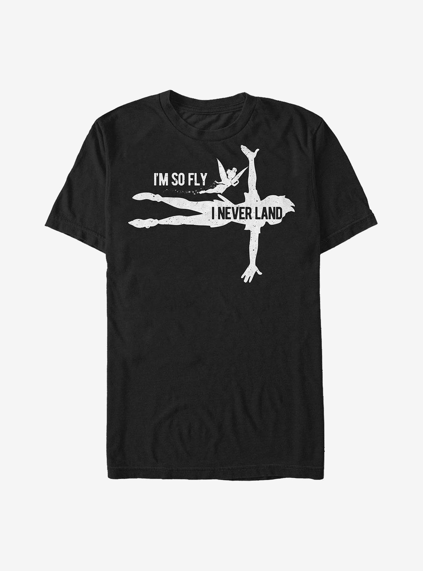 Disney Peter Pan I Never Land T-Shirt, BLACK, hi-res