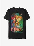 Disney Peter Pan Stained Glass T-Shirt, BLACK, hi-res
