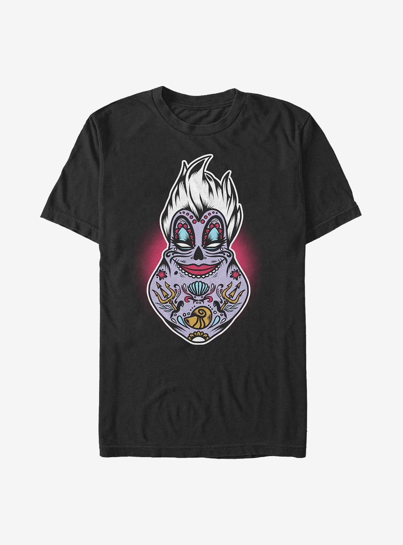 Disney The Little Mermaid Sugar Skull Ursula T-Shirt, BLACK, hi-res