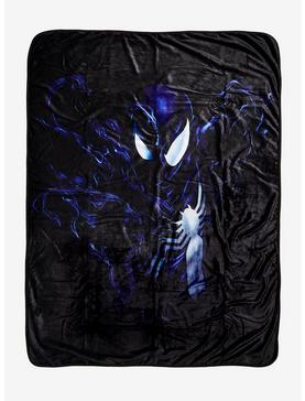 Marvel Spider-Man Black Suit Throw Blanket, , hi-res