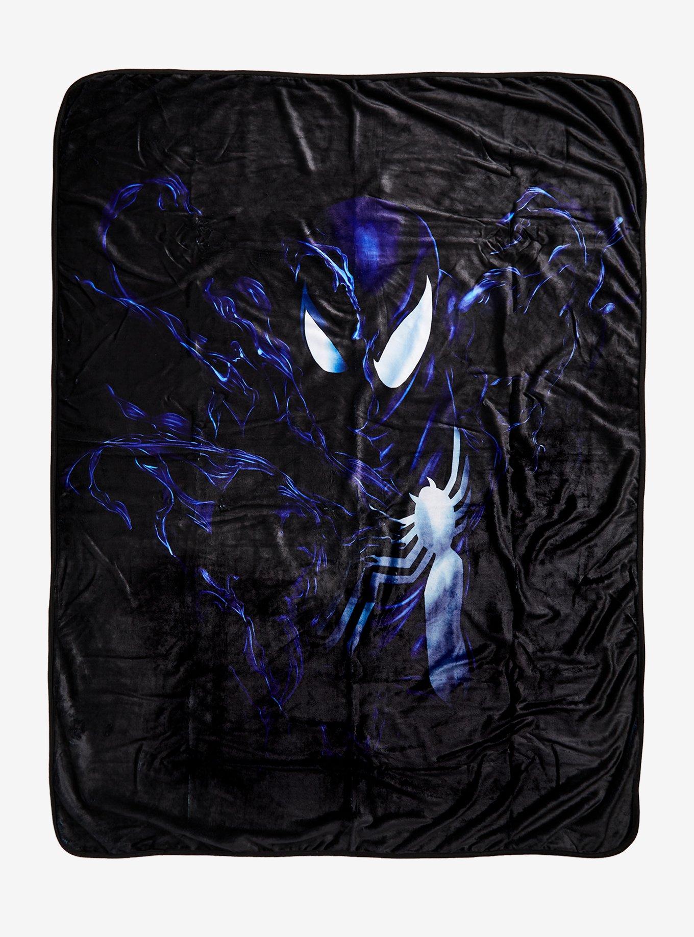 Marvel Spider Man Black Suit Throw Blanket