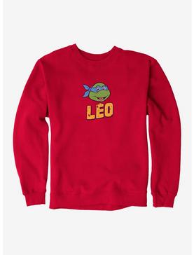 Teenage Mutant Ninja Turtles Leo Face Pizza Name Mens Sweatshirt, , hi-res