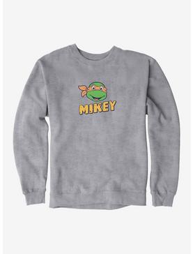 Teenage Mutant Ninja Turtles Mikey Face Pizza Name Mens Sweatshirt, , hi-res