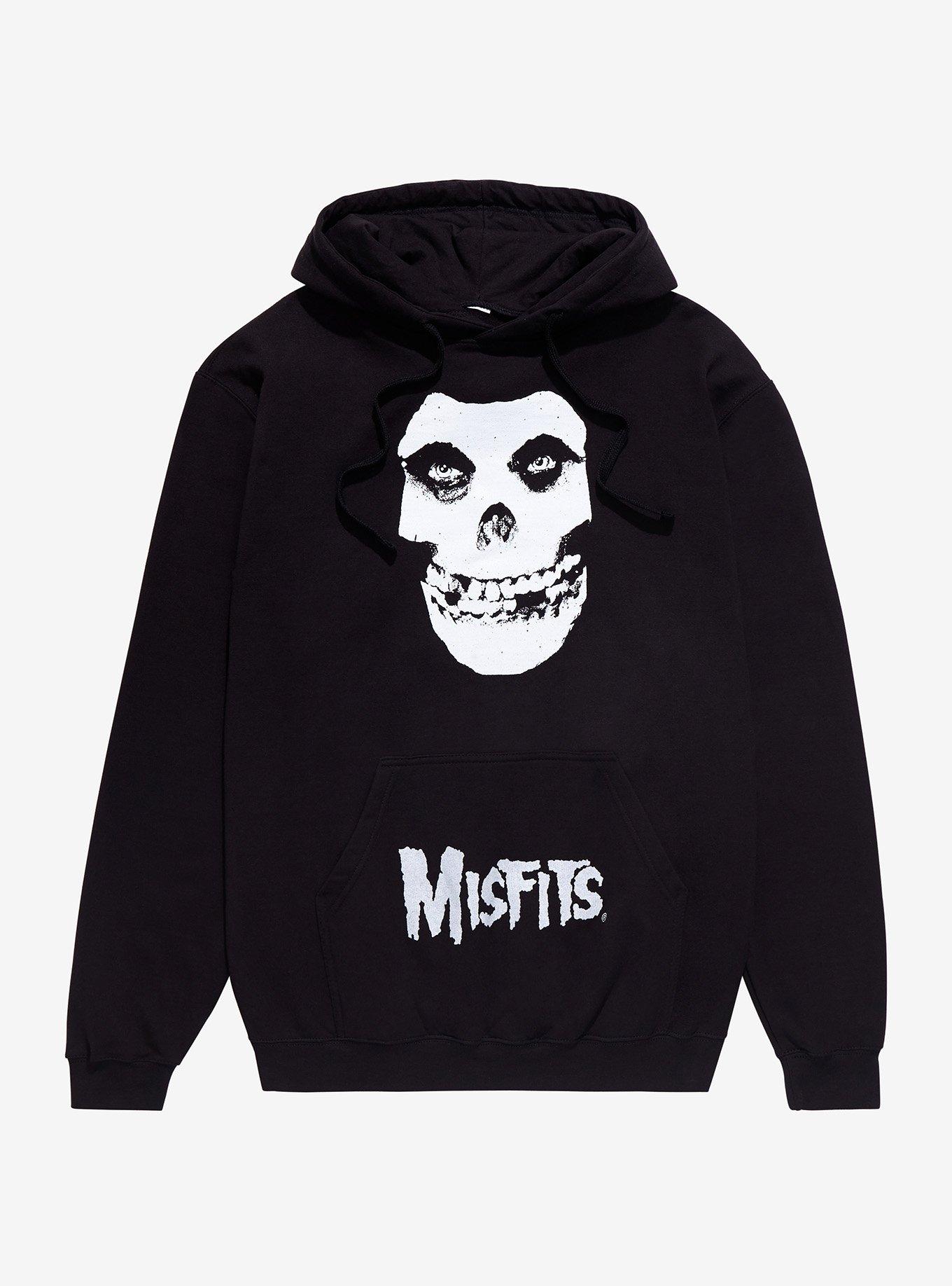 Misfits Logo Boxy Girls Hoodie, BLACK, hi-res