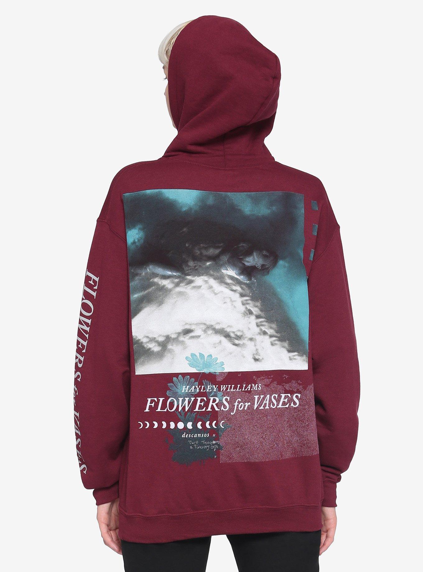 Hayley Williams Flowers For Vases / Descansos Album Girls Hoodie, BURGUNDY, hi-res