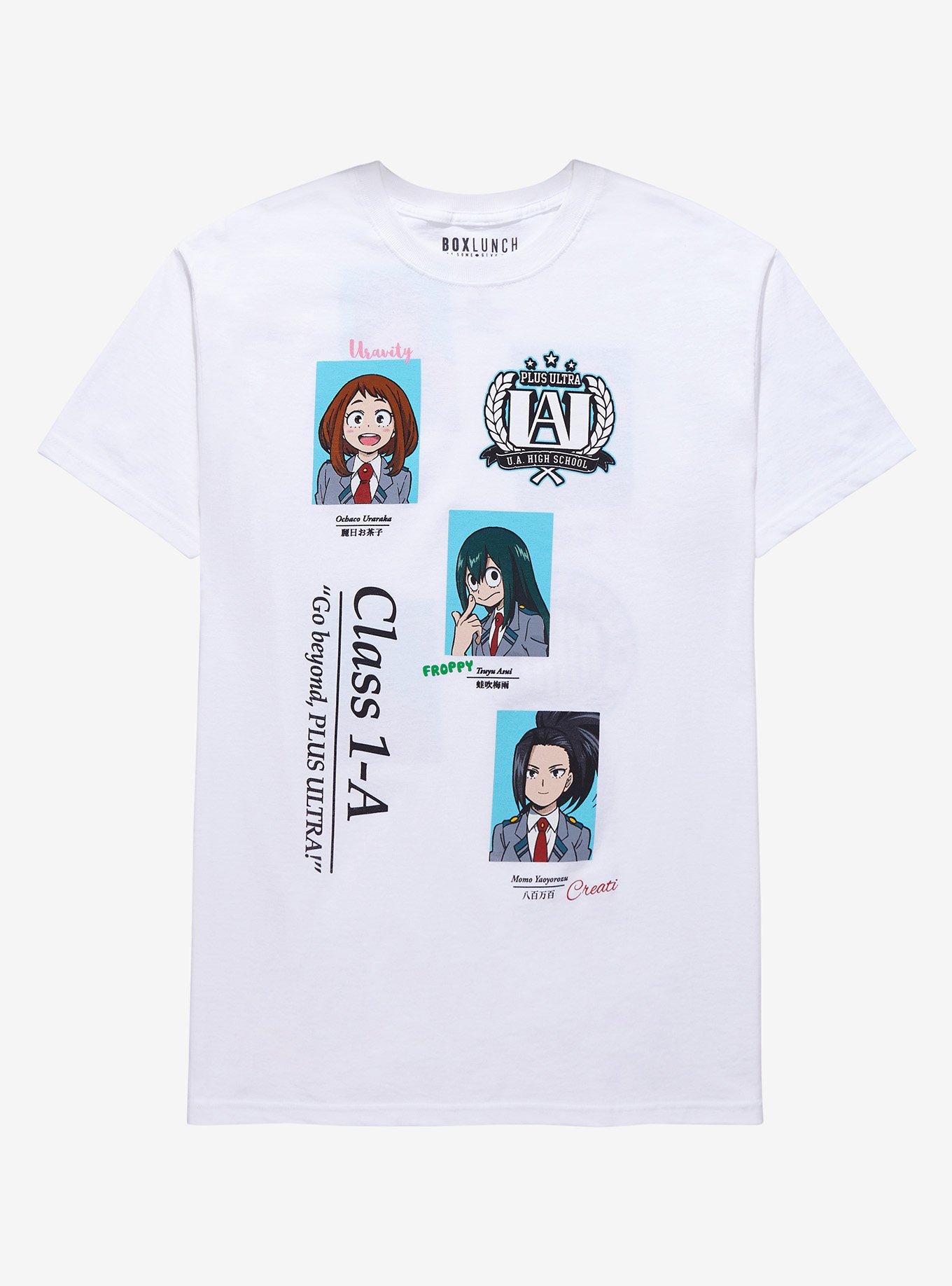 My Hero Academia Girls of Class 1-A Women's T-Shirt - BoxLunch Exclusive, OFF WHITE, hi-res