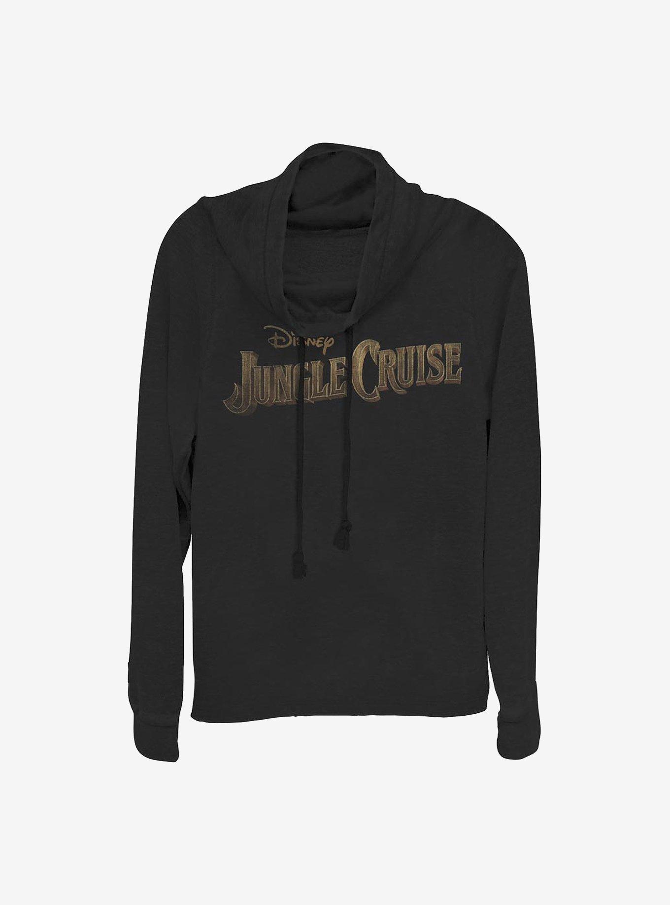 Disney Jungle Cruise Logo Cowlneck Long-Sleeve Girls Top, , hi-res