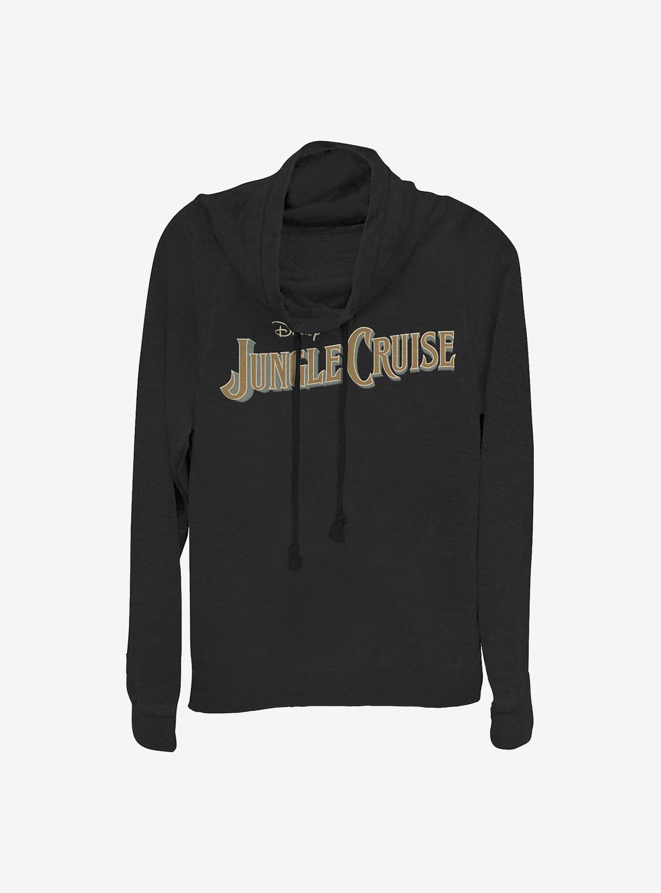 Disney Jungle Cruise Logo Cowlneck Long-Sleeve Girls Top, , hi-res