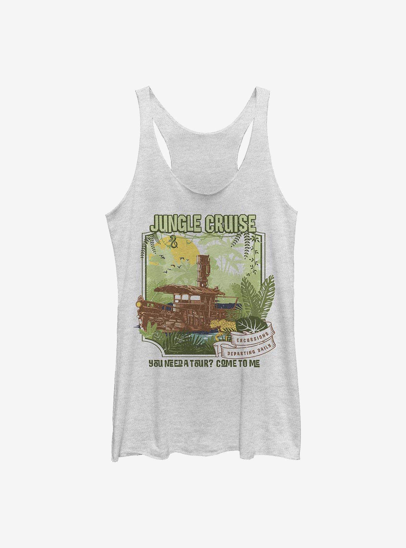 Disney Jungle Cruise Daily Tours Girls Tank, WHITE HTR, hi-res