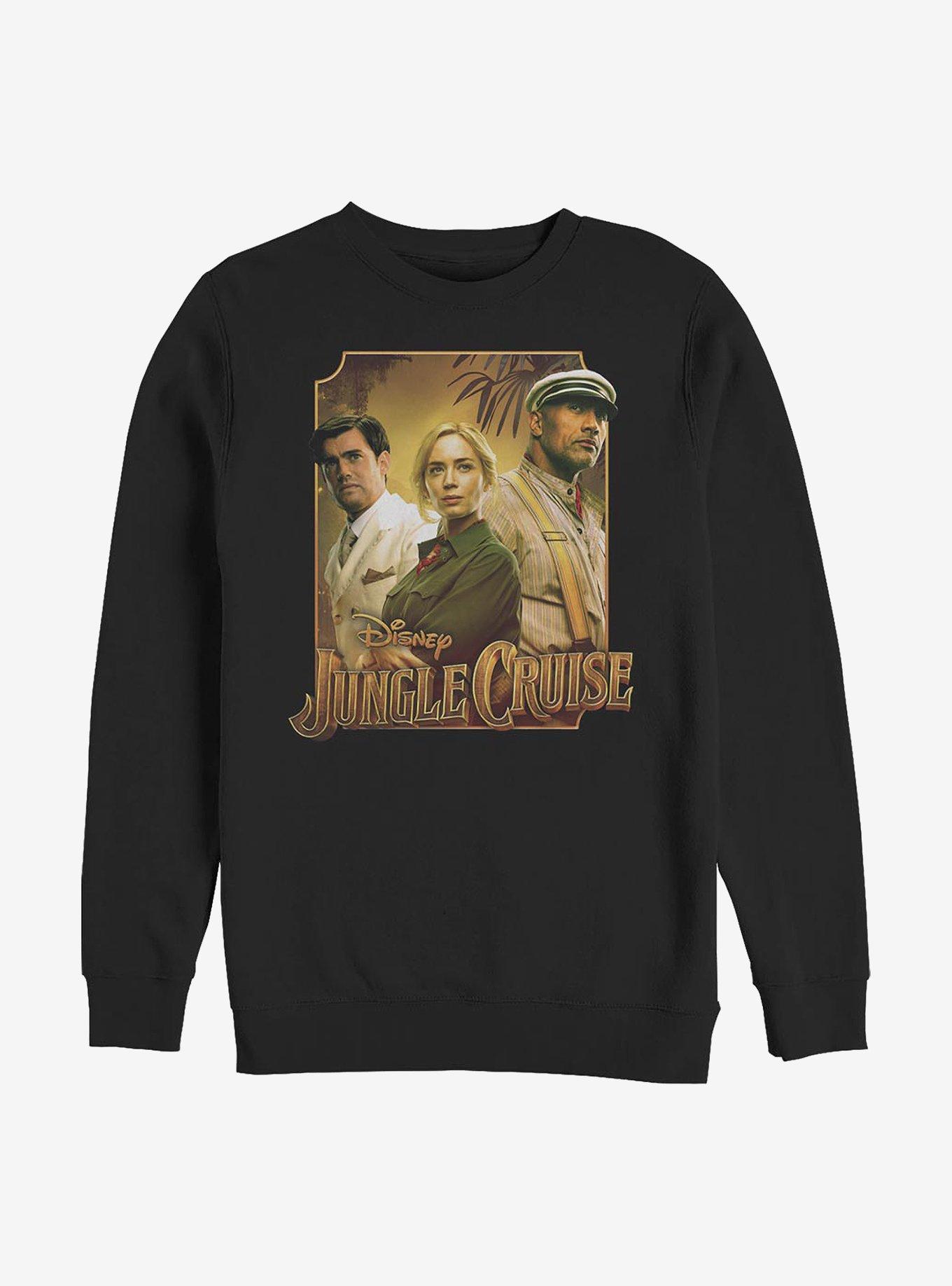 Disney Jungle Cruise Jungle Squad Crew Sweatshirt, BLACK, hi-res