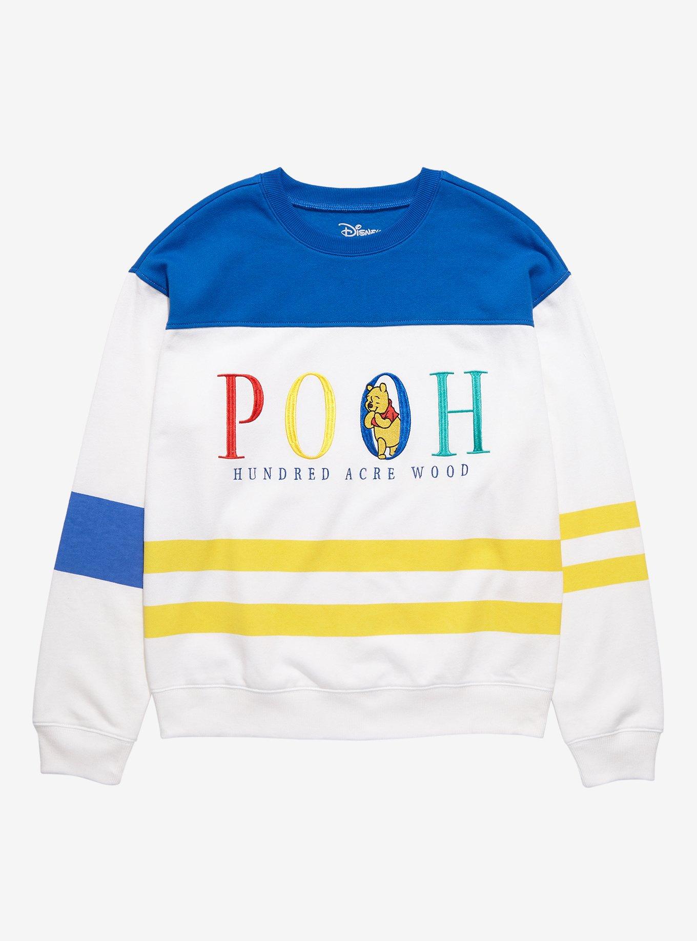 Disney Winnie the Pooh Striped Panel Crewneck - BoxLunch Exclusive, MULTI, hi-res