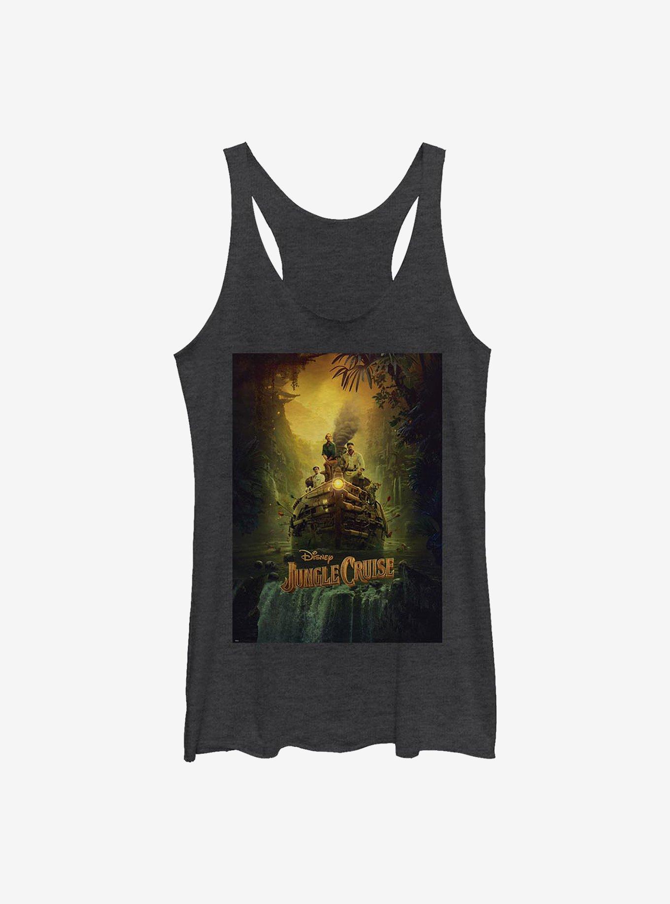 Disney Jungle Cruise Poster Girls Tank, BLK HTR, hi-res