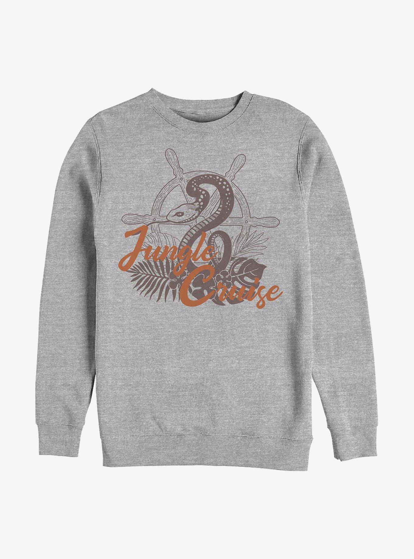 Disney Jungle Cruise Jungle Cruise Snake Crew Sweatshirt, ATH HTR, hi-res