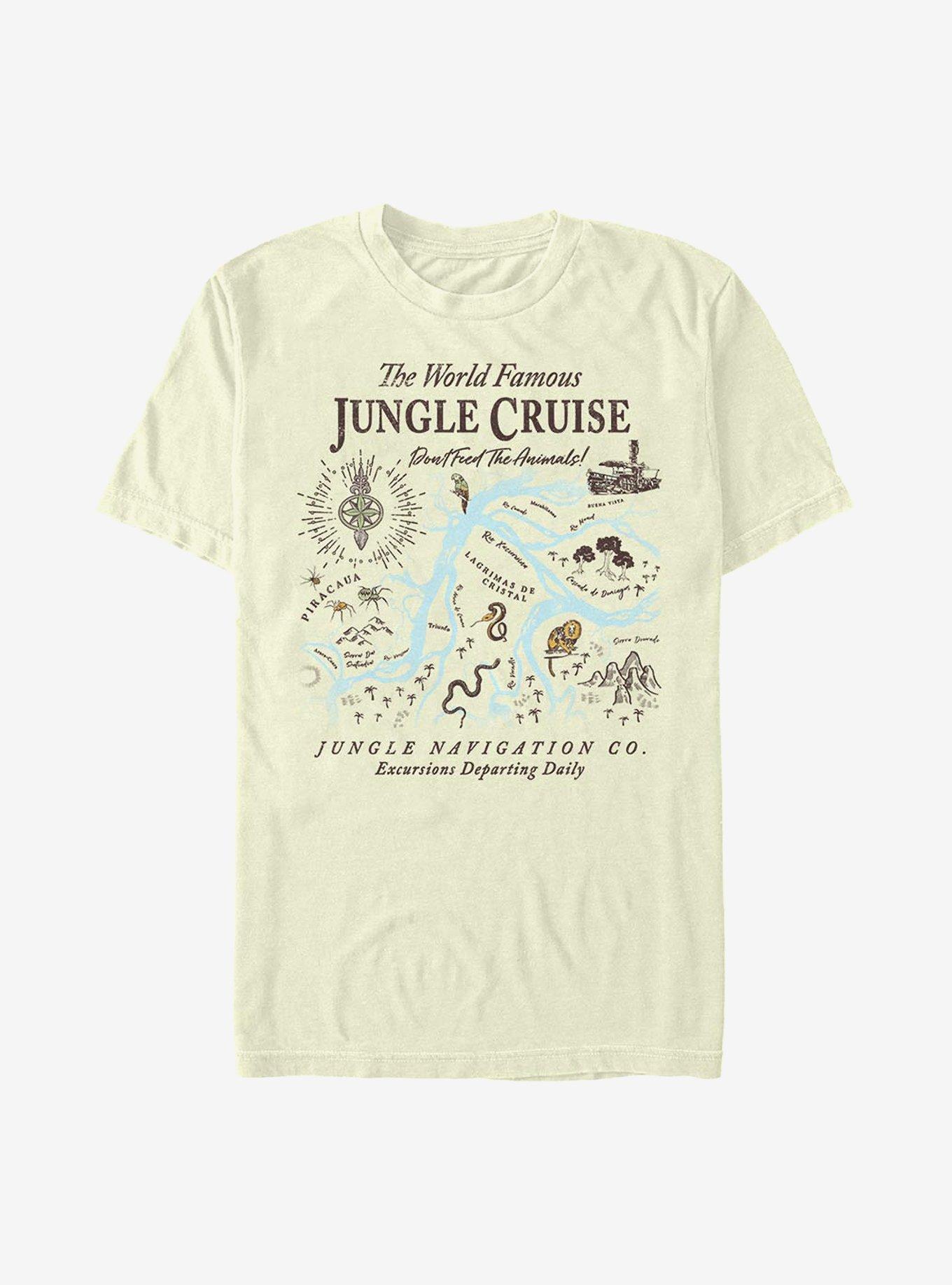 Disney Jungle Cruise Map T-Shirt, NATURAL, hi-res