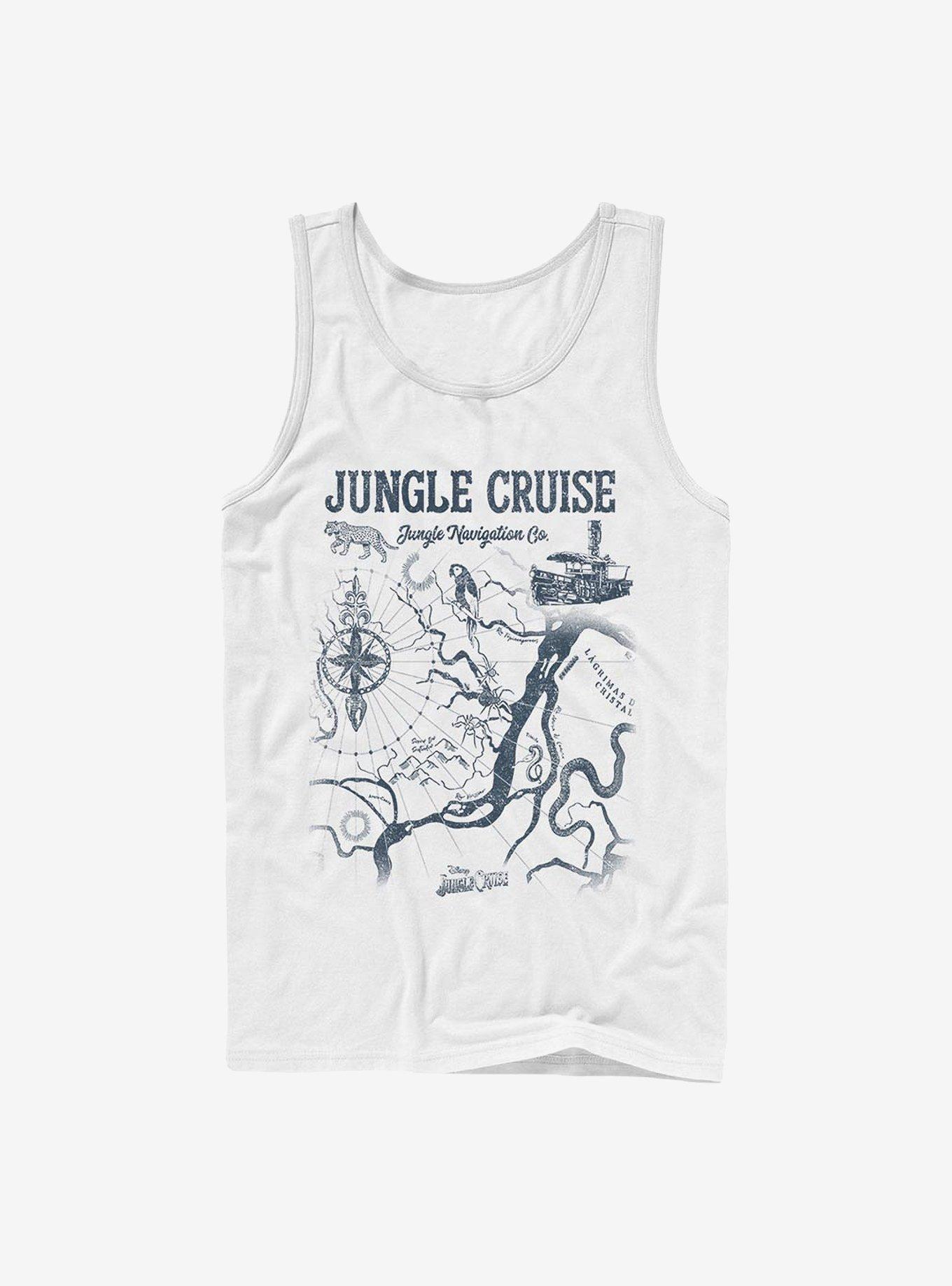 Disney Jungle Cruise Jungle Map Tank, WHITE, hi-res