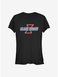 Marvel Black Widow Glow Logo Girls T-Shirt, BLACK, hi-res
