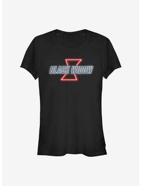 Marvel Black Widow Glow Logo Girls T-Shirt, , hi-res