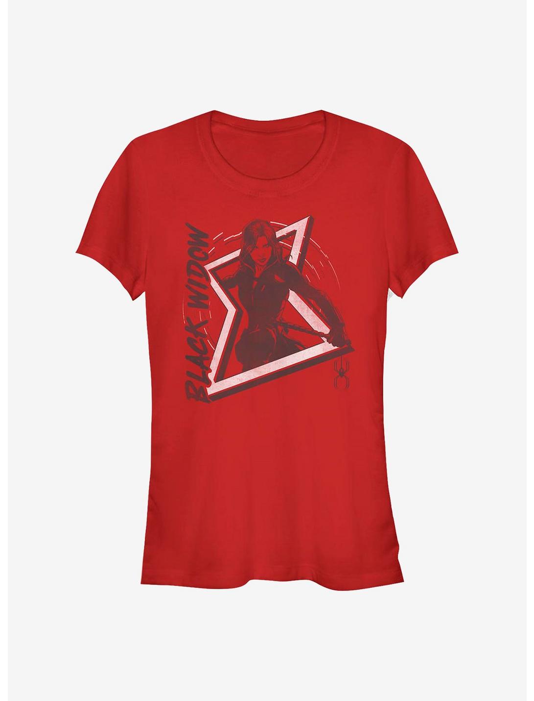 Marvel Black Widow Ready To Fight Girls T-Shirt, RED, hi-res