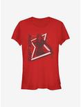 Marvel Black Widow Ready To Fight Girls T-Shirt, RED, hi-res