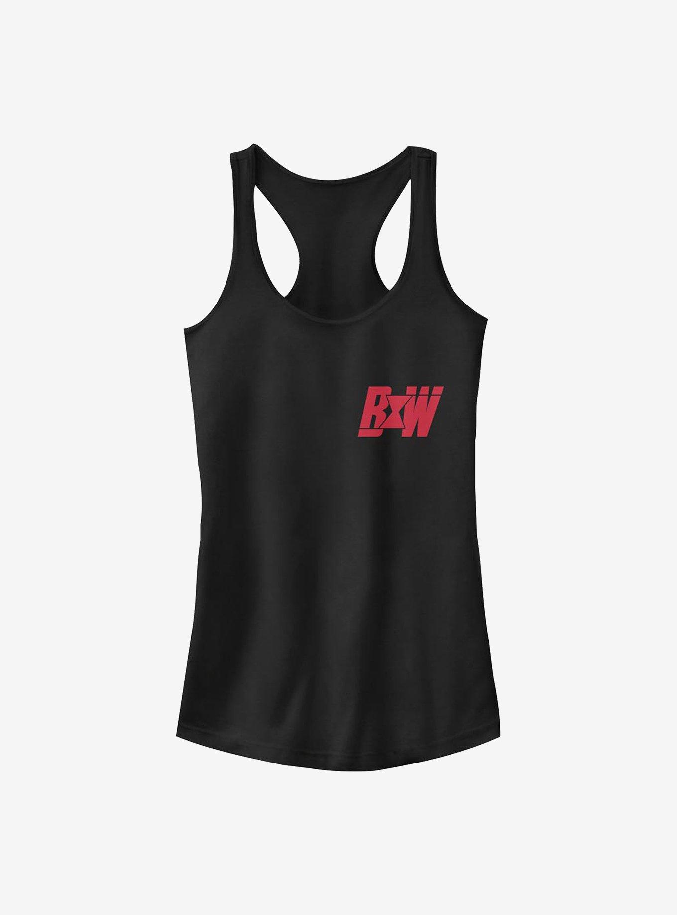 Marvel Black Widow Emblem Girls Tank, BLACK, hi-res